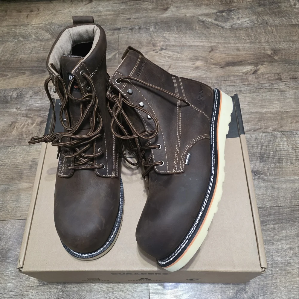 Durodero Steeltoe  Leather Boots Men Size 12